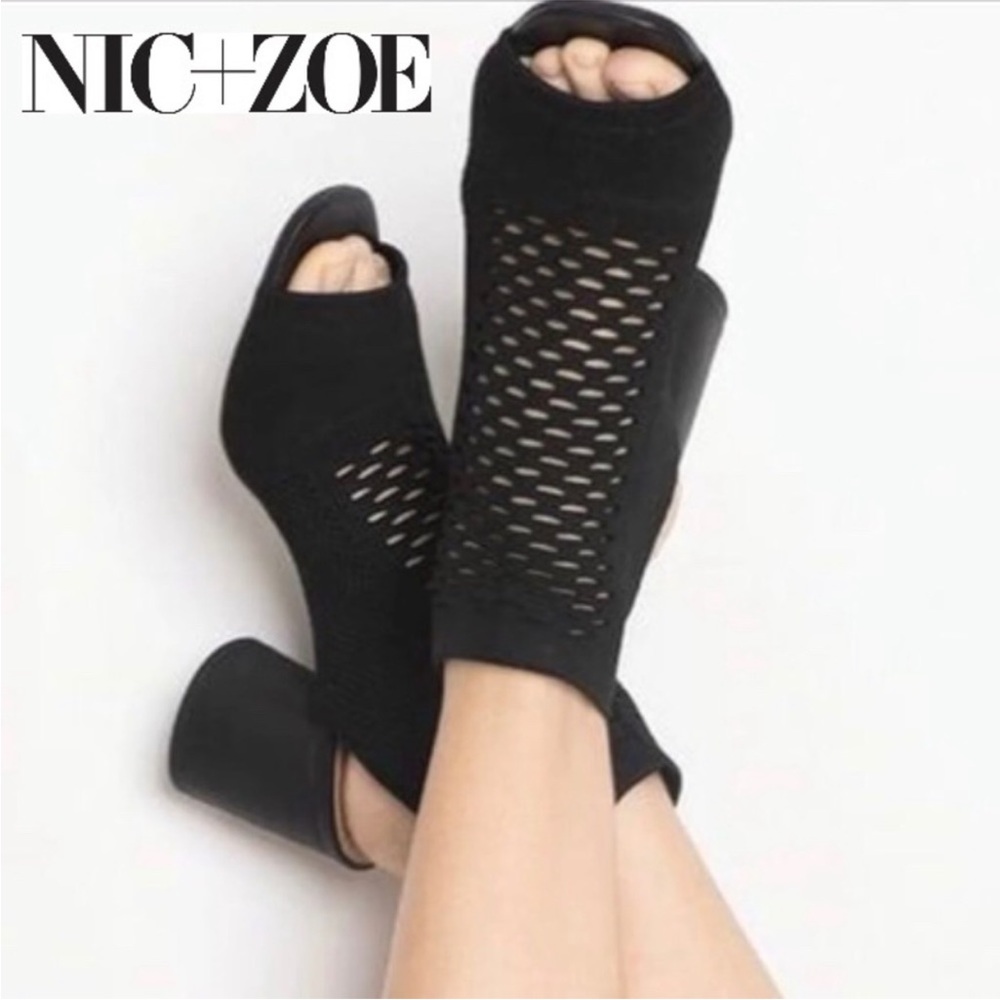 Nic + Zoe Prius Knit Open Toe Booties 7.5 - Picture 1 of 11